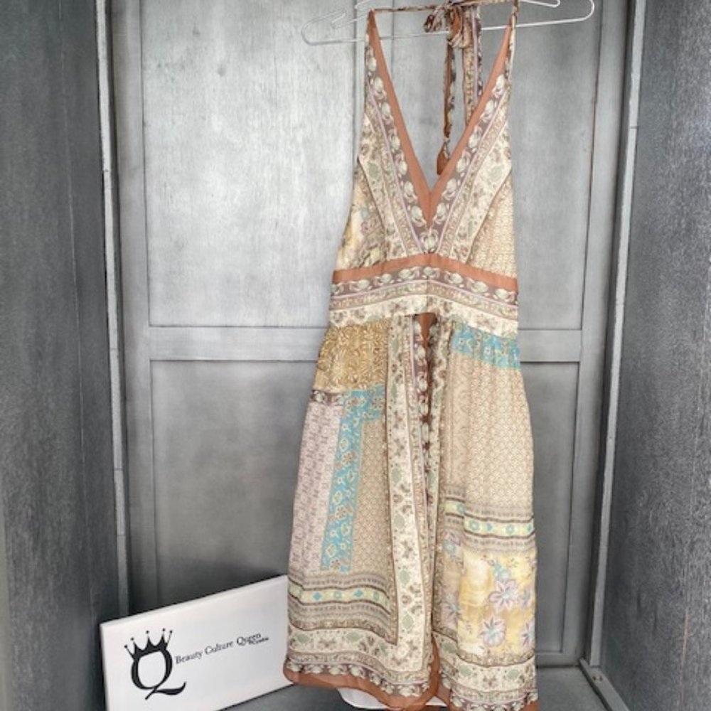 Halter Style Backless Dress
